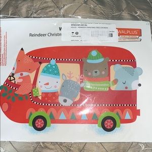Walplus “Reindeer Christmas Tree” Window Decal